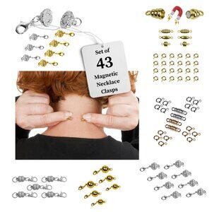 Strong Magnetic Clasps (43) Jewelry Necklace DIY Converter Extender Closures